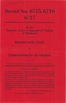 Bernard Ross Fogg v. Commonwealth of Virginia