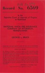 National Union Fire Insurance Company of Pittsburgh, Pennsylvania v. George L. Bruce