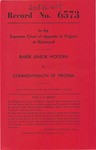 Baker Junior Wooden v. Commonwealth of Virginia