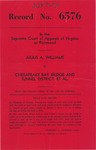 Julius A Williams v. Chesapeake Bay Bridge and Tunnel District, et al.