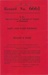 Mary Jane Ryder Portewig v. Richard R. Ryder