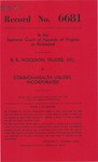 B. B. Woodson, Trustee, etc., v. Commonwealth Utilities, Inc.; and, E. V. Echols, Trustee, etc., v. Commonwealth Utilities, Inc.