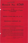 Virginia Stage Lines, Inc., and Emmett Wesley Robertson v. Brockman Chevrolet, Inc.
