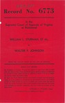 William L. Sturman, et al., v. Walter F. Johnson