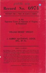 William Ernest Wright v. J. Aubrey Matthews, Judge of the Circuit Court of Washington County