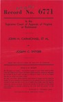John H. Carmichael, et al., v. Joseph C. Snyder