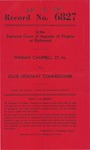 Thomas Campbell and Julia Campbell v. State Highway Commissioner of Virginia