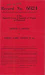 George O. Hinton v. Harvey Albert Hinton, et al.