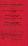 Francis Lewis Fletcher v. Commonwealth of Virginia; and, Francis Lewis Fletcher v. Commonwealth of Virginia