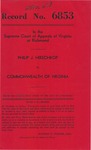 Philip J. Hirschkop v. Commonwealth of Virginia