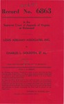 Louis Adelman Associates, Inc., v. Charles L. Goldsten, et al.