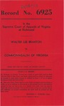 Walter Lee Braxton v. Commonwealth of Virginia