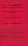 Robert Woodford  Kirby v. Commonwealth of Virginia