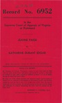 Jeanne Paige v. Katharine Durant Edgar