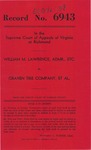 William M. Lawrence, Administrator, etc., v. Craven Tire Company, et al.