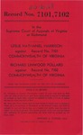 Leslie Nathaniel Harrison v. Commonwealth of Virginia; and, Richard Linwood Pollard v. Commonwealth of Virginia