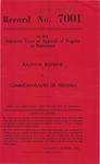 Ralph N. Boykins v. Commonwealth of Virginia