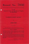 Clarence Dewey Motley v. John Doe
