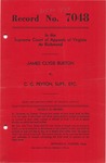 James Clyde Burton v. C. C. Peyton, Superintendent of the Virginia State Penitentiary