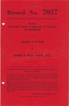 Laura V. Payne v. James R. Rice, Administrator of the Estate of Clara Ellen Rice, deceased