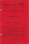 Catherine C. Fisher v. Francis G. Gordon, III