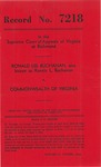 Ronald Lee Buchanan, also known as Ronnie L. Buchanan v. Commonwealth of Virginia