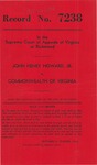 John Henry Howard, Jr. v. Commonwealth of Virginia