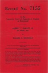 Aubrey T. Phillips, III, an Infant, etc. v. Samuel S. Schools