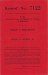 Sherley A. Reese Brown v. Gilbert H. Wilson, Jr.