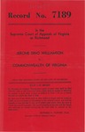 Jerome Dino Williamson v. Commonwealth of Virginia