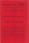 Melvin Lloyd Manley, alias, etc. v. Commonwealth of Virginia