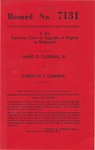 James D. Carneal, III v. Carolyn T. Carneal