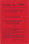 Blue Cross of Virginia v. Commonwealth of Virginia, ex rel., State Corporation Commission