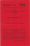 Bernard Bridgers, Jr. v. Commonwealth of Virginia
