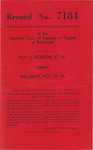 Roy J. Gordon and Florine Gordon v. William F. Hoy and Anna Lee Hoy