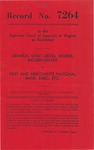 General Sheet Metal Works, Inc. v. First and Merchants National Bank, Executor, etc.