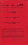 Arthur H. Rockwell v. Kermit E. Allman, Administrator, etc., et al.