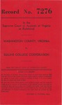 Washington County, Virginia v. Sullins College Corporation
