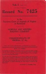 Norfolk and Western Railway Company v. Commonwealth of Virginia, et al.