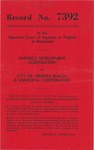Fairfield Development Corporation v. City of Virginia Beach; and, LuMarRo Development Corporation v. City of Virginia Beach; and, Point 