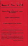 Melvin Chenault Moss v. Commonwealth of Virginia