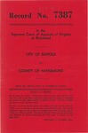City of Suffolk v. Country of Nansemond