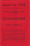 State Highway Commissioner of Virginia v. Fairmac Corporation