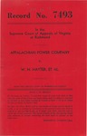 Appalachian Power Company v. W. H. Hayter, et al.