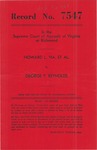 Howard L. Via, et al. v. George P. Reynolds