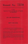Eva Lee Cunningham v. Betty Ann King