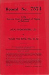 Atlas Underwriters, Ltd. v. Wales and Bond, Inc., et al.