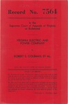Virginia Electric and Power Company v. Robert S. Coleman, et al.