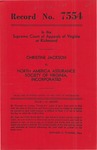 Christine Jackson v. North America Assurance Society of Virginia, Inc.