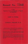 Harry W. Powell v. Charles E. Troland, et al.